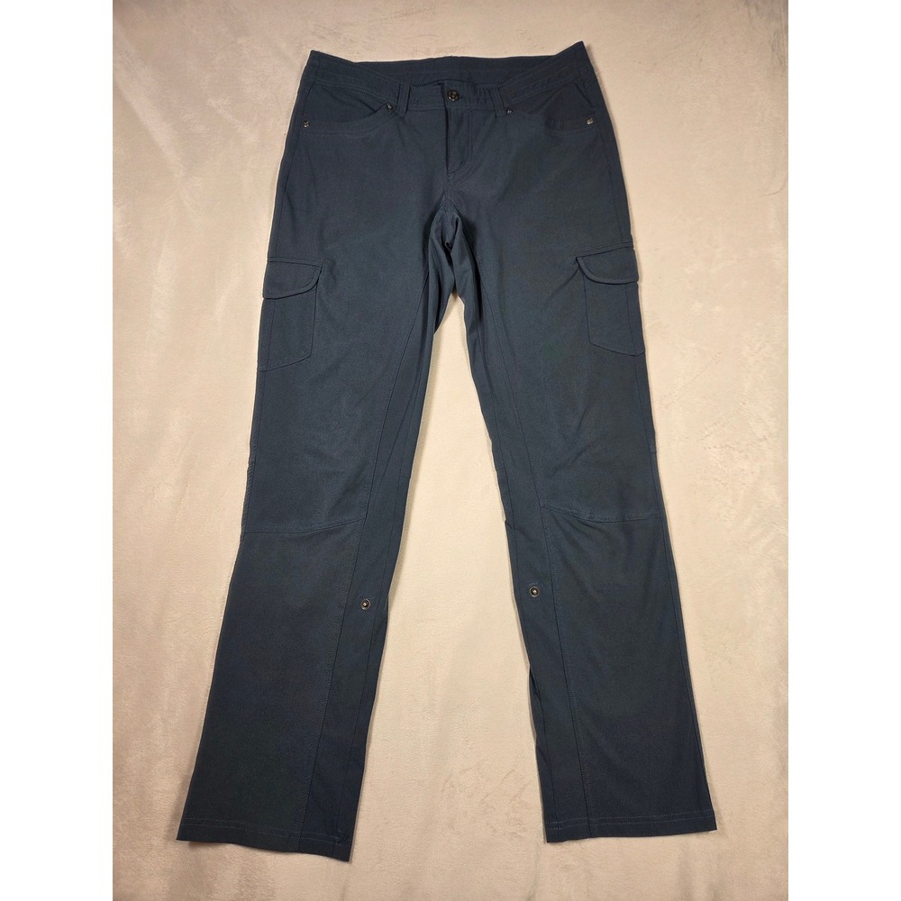 Kuhl Free Flex Roll Up Cargo Pants Womens Straight Blue Hiking Outdoor Size 8